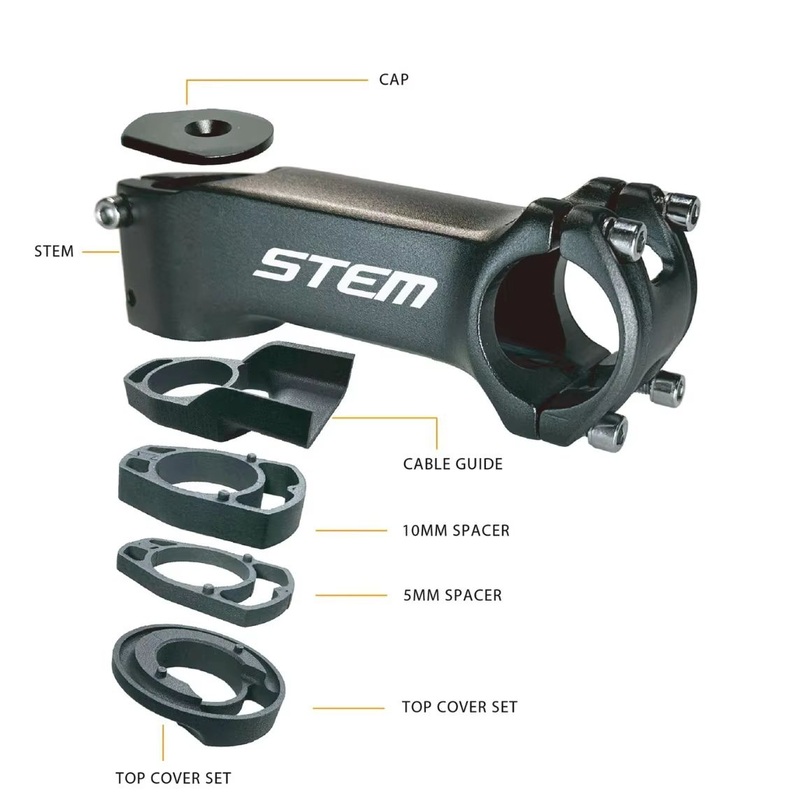 Stem 3D Forging Ultra-Light 7 Degrees Aluminium Alloy 31.8*80-130 Internal Cable Stem Heightened Mountain Bike Risers