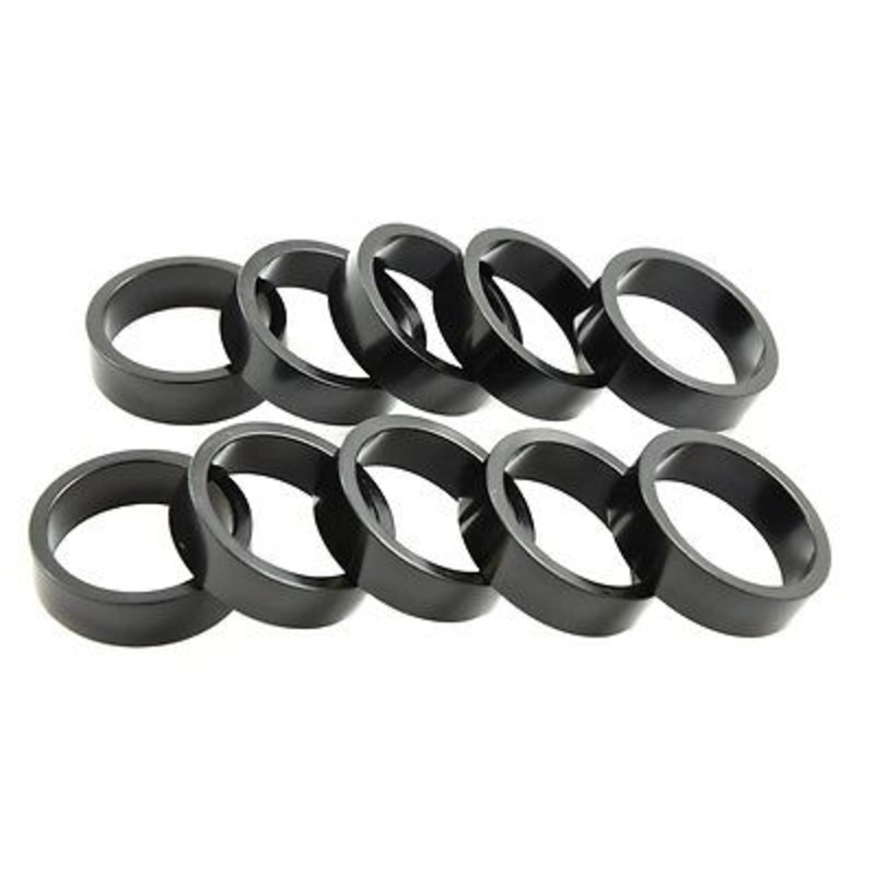 10x AHEAD SPACERS MTB HANDLEBAR STEMS 10mm 1-1-8 ALLOY BLACK WHOLESALE JOB LOT