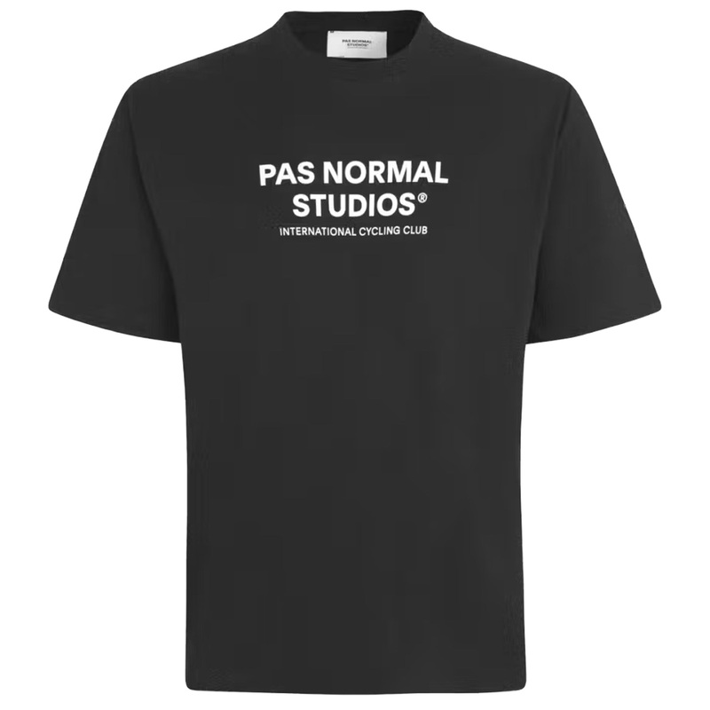 T-Shirt Pas Normal Studios Off-Race Logo – Nero