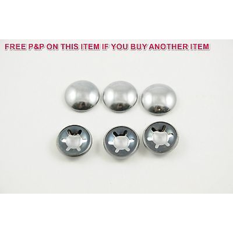 6 x 3-8 STAR LOCK DOME END AXLE CAPS BIKES,TRIKES,WHEELED TOYS MODELS GO KARTS