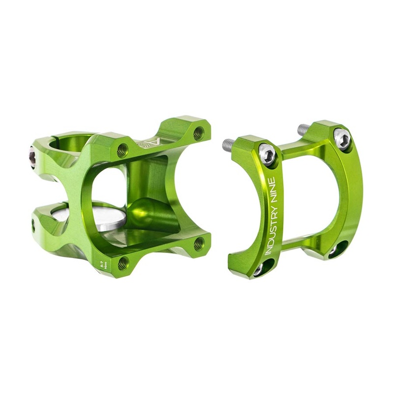 Industry Nine A35 Stem – 40mm 35 Clamp +/-8 1 1/8 Aluminum Lime