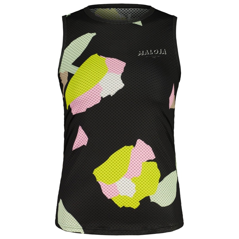 Maglia intima senza maniche donna Maloja PineM – Nero