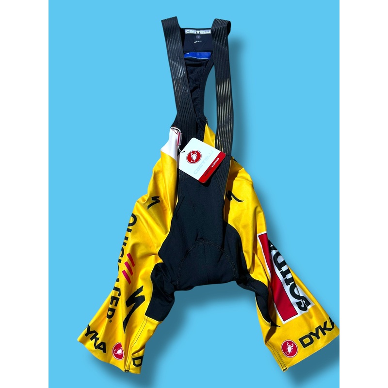 Aero RC Bib Shorts Bibs Tour de France yellow  | Castelli |  Soudal Quick-Step| Pro Cycling Kit