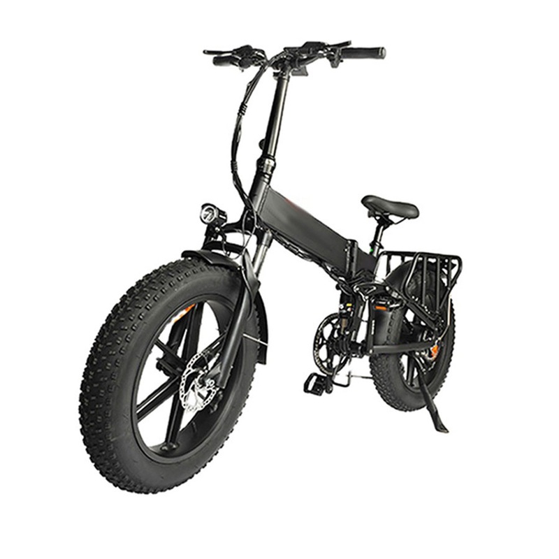 48V 10ah Foldable Beach Electric Bike Ultra Light Portable Electric Sports Bicycle