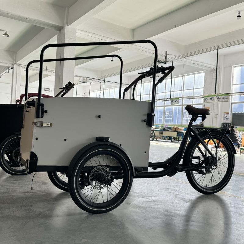 Safe Electric Cargobike Bakfiet with Secure Braking System for Peace of Mind