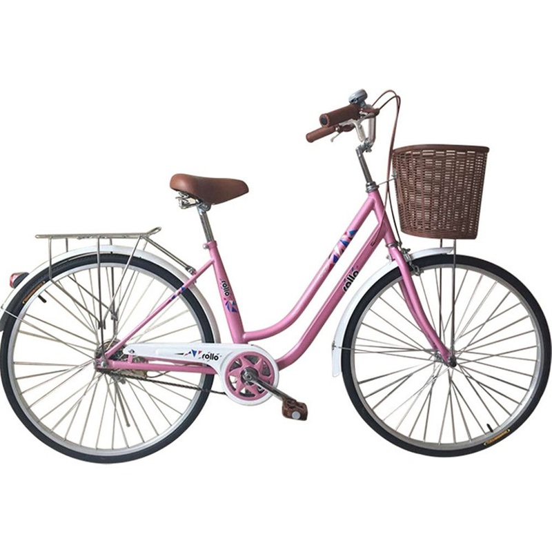 Traditional Single Speed Shimano City Bike with Basket