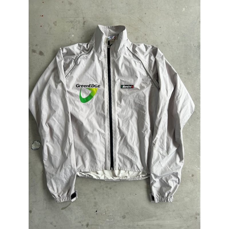 Orica GreenEdge – Santini Rain Jacket | Grey | M | Rider-Issued Pro Team Kit
