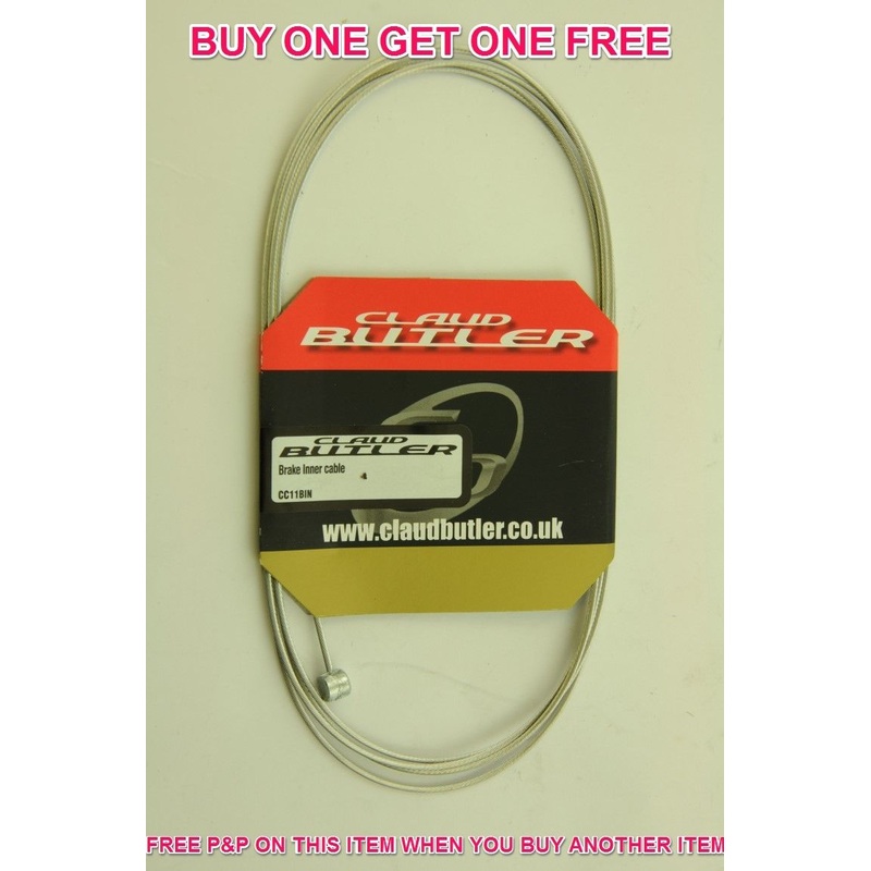STAINLESS STEEL MTB BRAKE INNERCABLE 200cm 80 CLAUD BUTLER BUY ONE GET ONE FREE