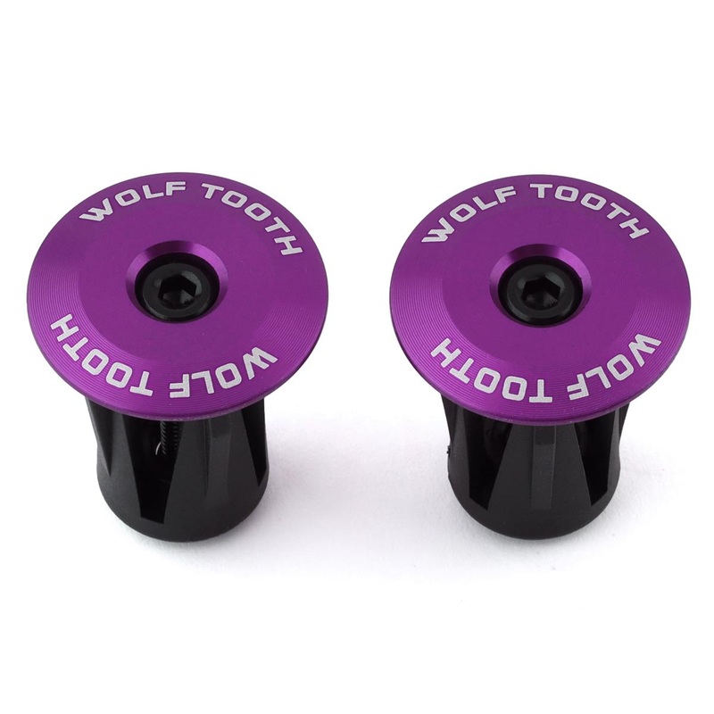 Wolf Tooth Components Alloy Bar End Plugs (Purple)