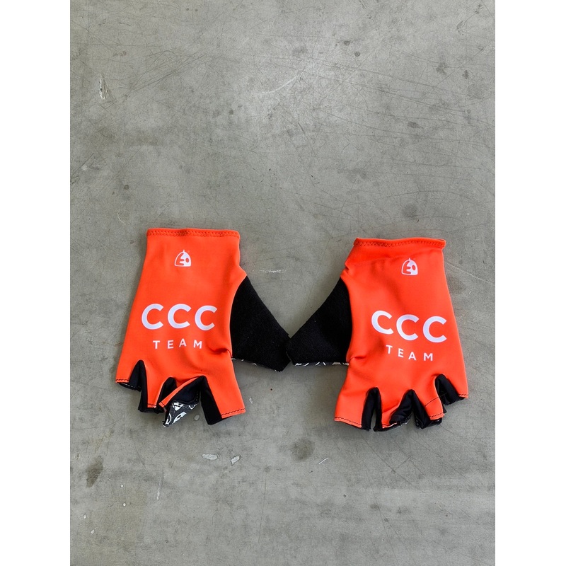 Cycling Gloves Fingerless Padded | Extendo |CCC Reno Giant |Pro Cycling Kit