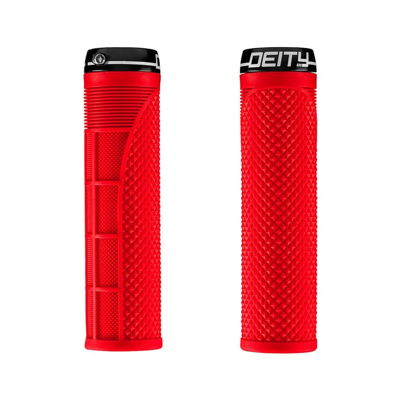 Deity Megattack Lock-On Grips (Red) (140mm)